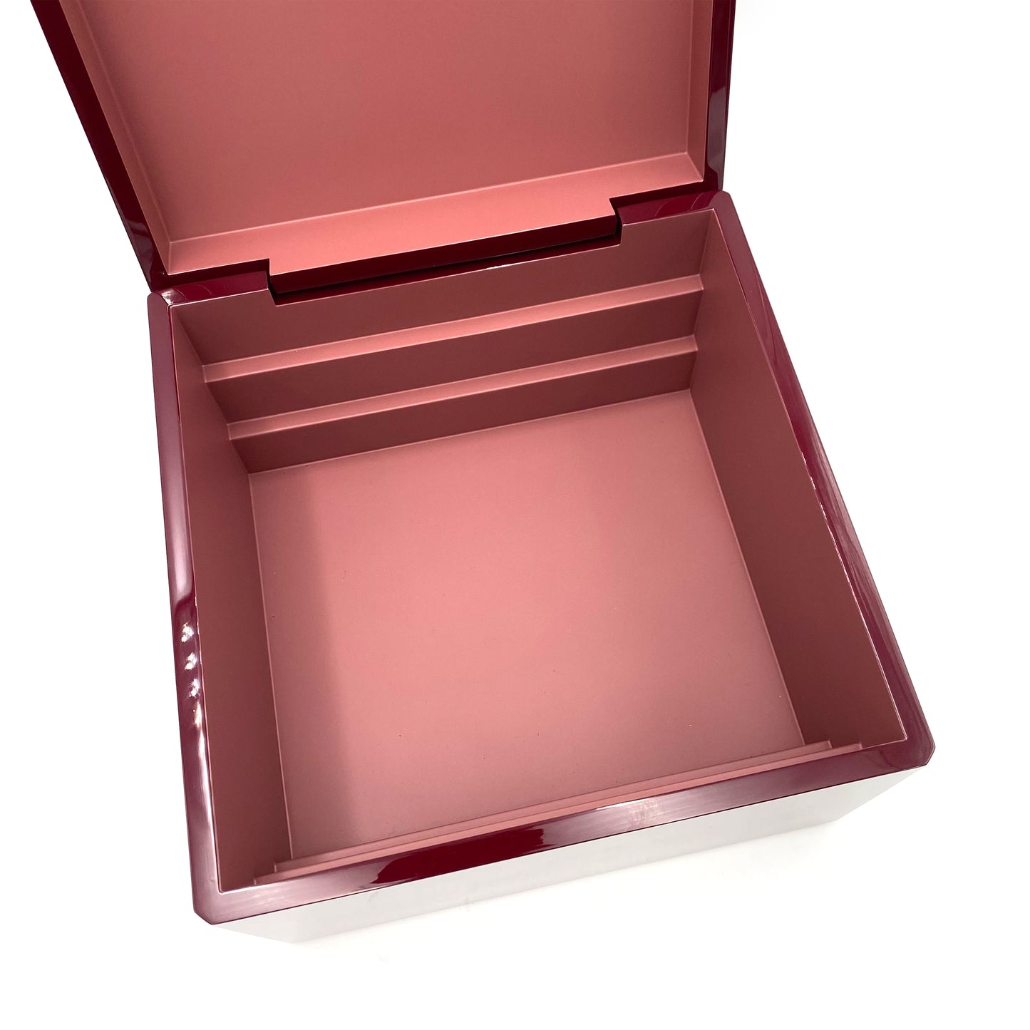 HERMES FACETED JEWELRY CASE BOX BORDEAUX 90234640