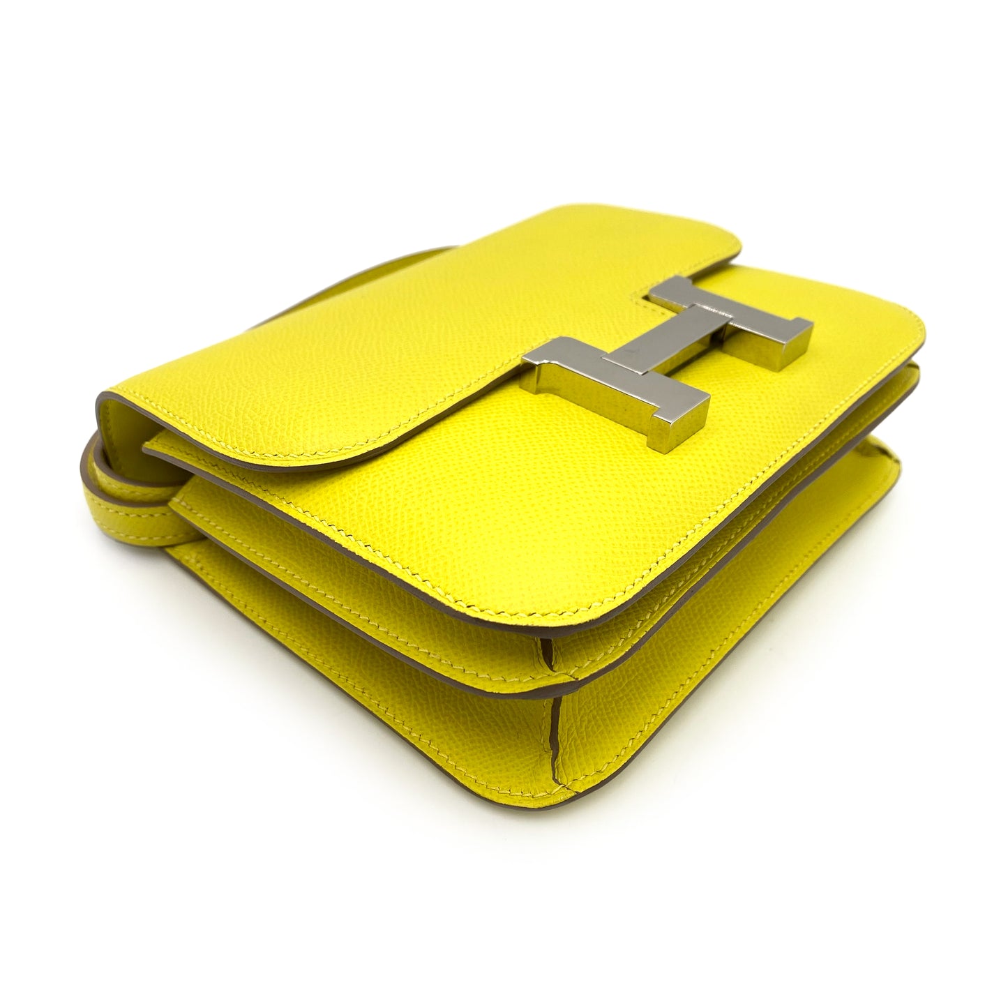 HERMES MINI CONSTANCE 18 LIME EPSON SHOULDER BAG D SHW 90237363