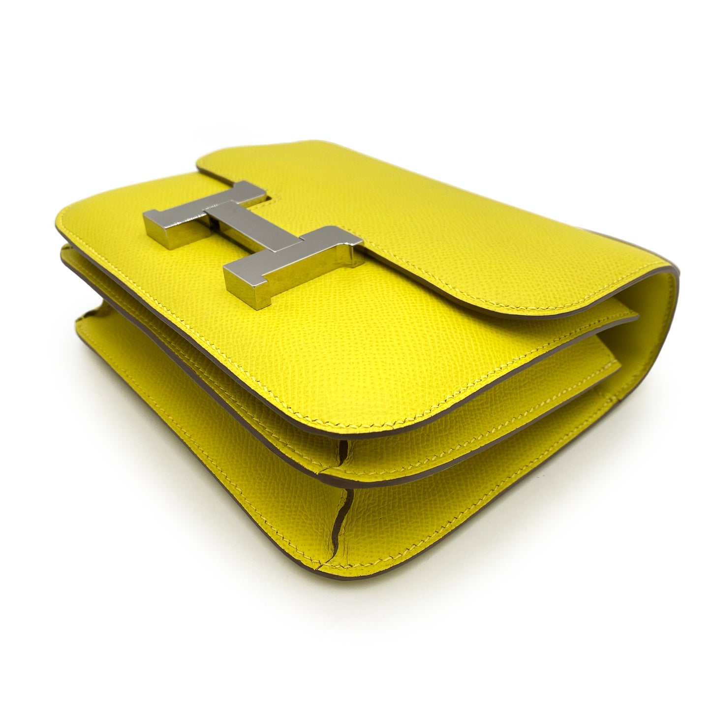 HERMES MINI CONSTANCE 18 LIME EPSON SHOULDER BAG D SHW 90237363
