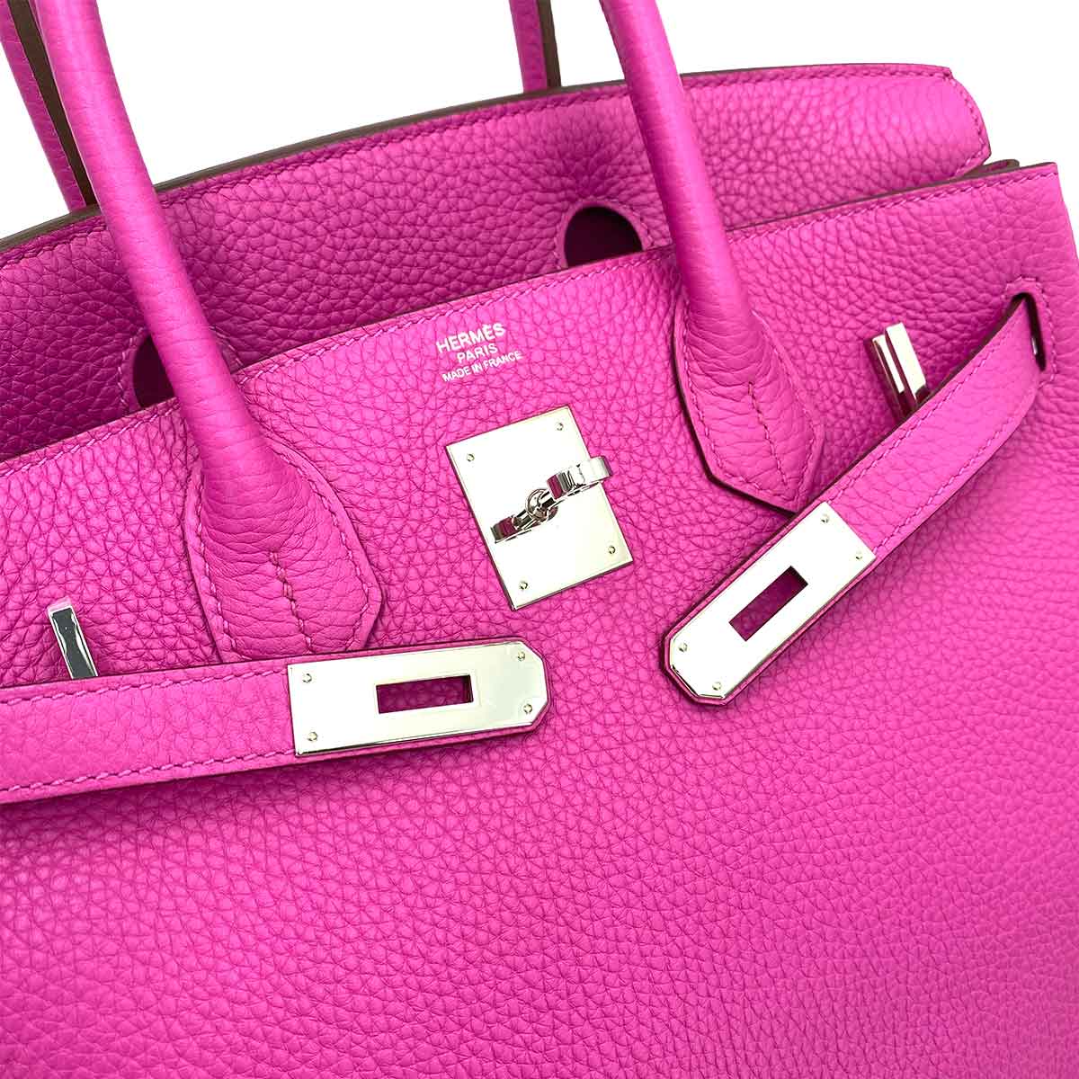 HERMES BIRKIN 30 MAGNOLIA TAURILLON CLEMENCE  HAND BAG C SHW 90240946