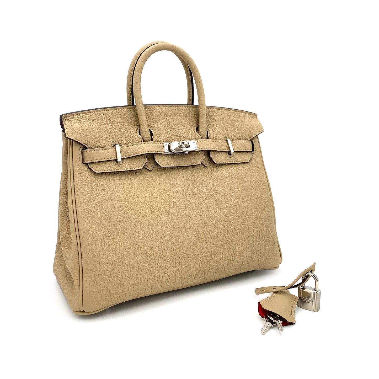 HERMES BIRKIN VERSO 25 TRENCH BOUGAINVILLIER TOGO HAND BAG U SHW 90240965