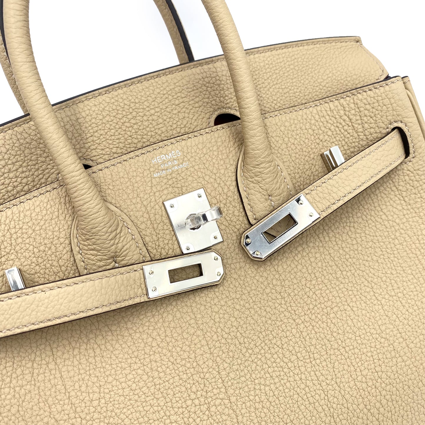 HERMES BIRKIN VERSO 25 TRENCH BOUGAINVILLIER TOGO HAND BAG U SHW 90240965