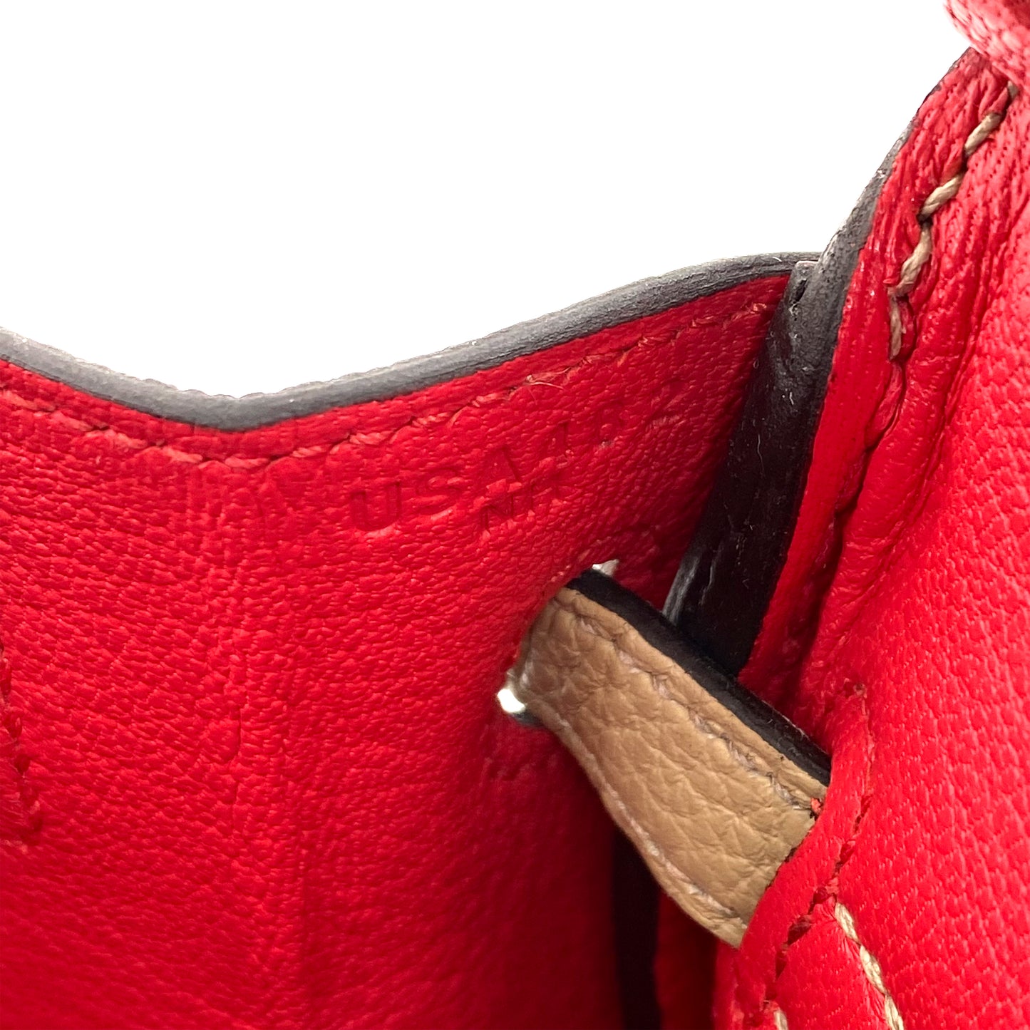 HERMES BIRKIN VERSO 25 TRENCH BOUGAINVILLIER TOGO HAND BAG U SHW 90240965