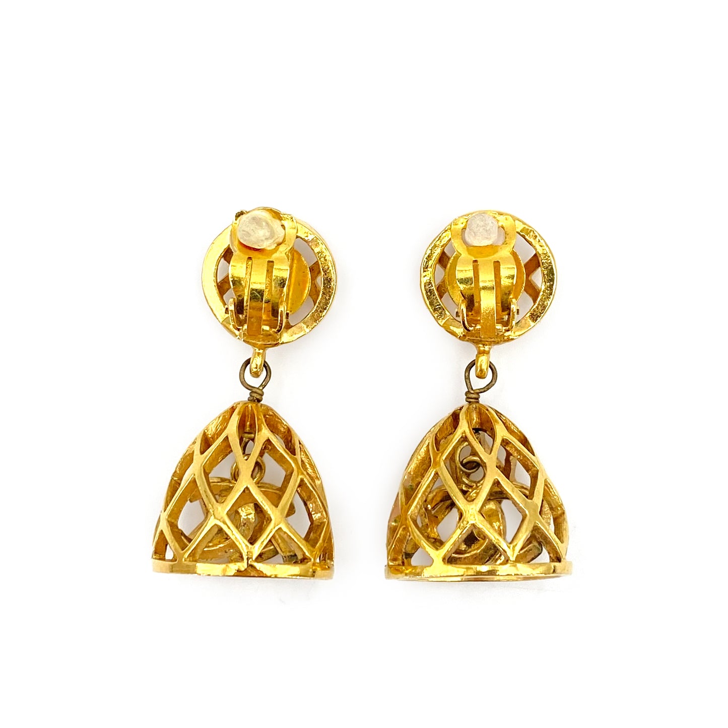 CHANEL VINTAGE EARRINGS COCOMARK BELL MOTIF ACCESSORY 90240970