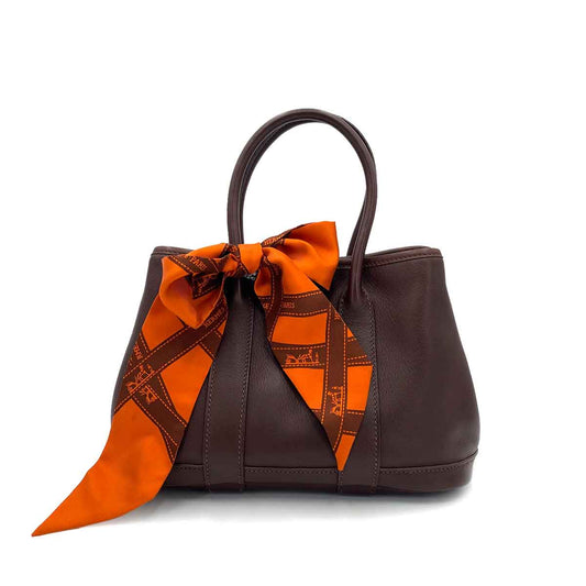 HERMES GARDEN PARTY TTPM HAVANA SWIFT HAND BAG □I 90241289