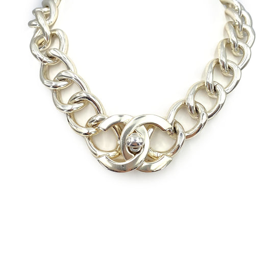 CHANEL VINTAGE NECKLACE BIG COCOMARK ACCESSORY 96P 90241307