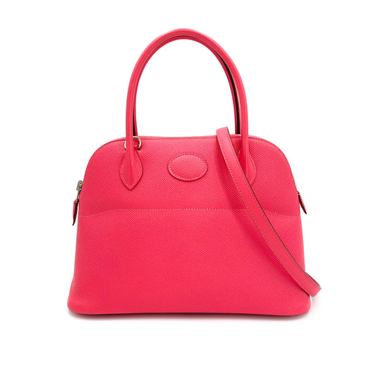 HERMES BOLIDE 27 ROSE AZALEE EPSON HAND SHOULDER BAG A SHW 90241645