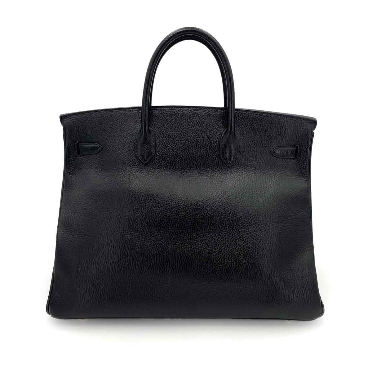 HERMES BIRKIN 40 BLACK ARDENNES HAND BAG 〇Z 90241663