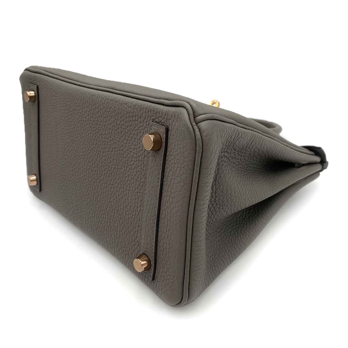 HERMES BIRKIN 25 ETAIN TOGO HAND BAG Z 90241668