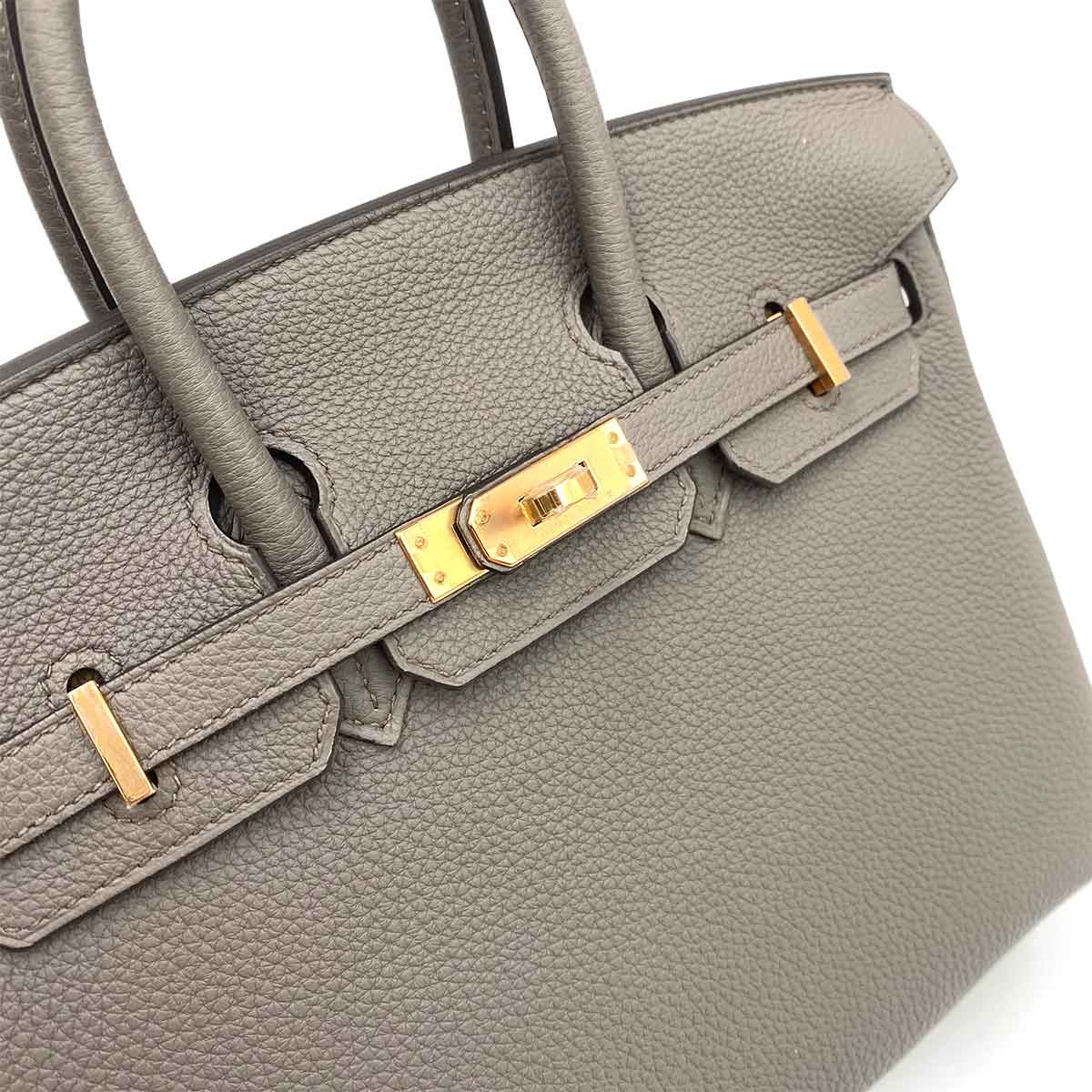 HERMES BIRKIN 25 ETAIN TOGO HAND BAG Z 90241668