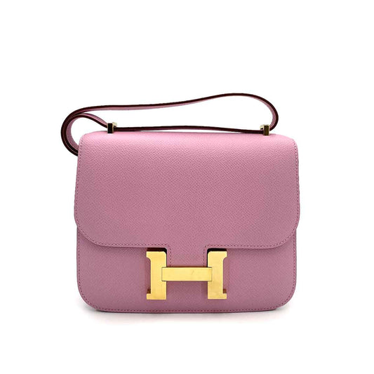 HERMES MINI CONSTANCE 18 MAUVE SYLVESTRE EPSON SHOULDER BAG D 90241675