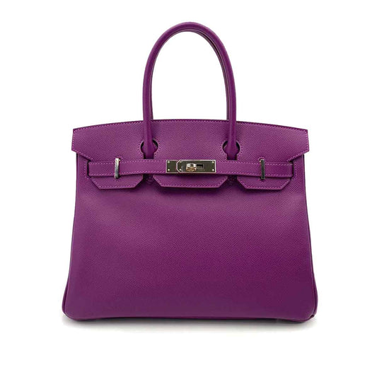 HERMES BIRKIN 30 ANEMONE TOGO HAND BAG □R 90241754