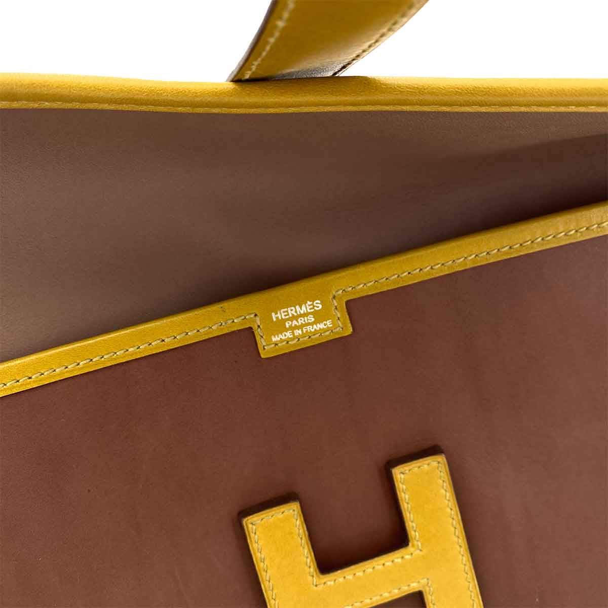HERMES JIGE ELAN 29 MULTICOLOR SWIFT CLUTCH BAG □L 90242134
