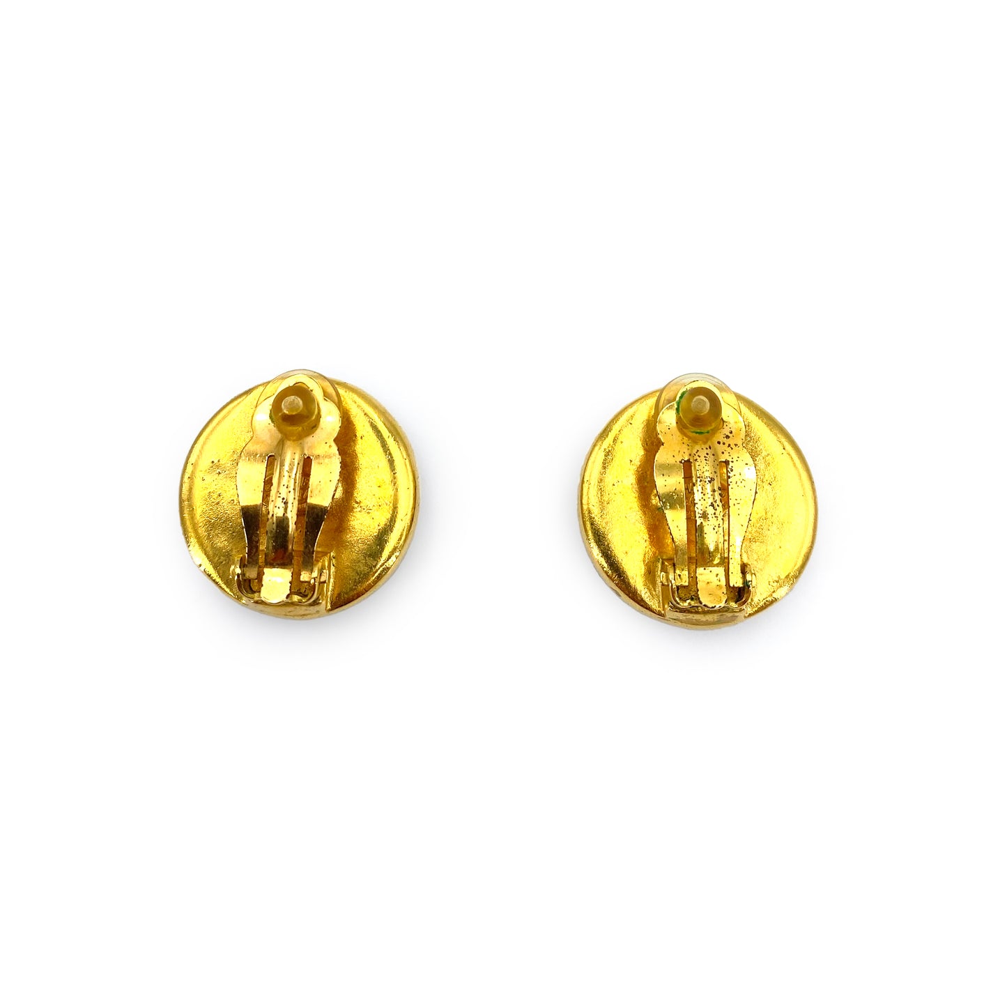 CHANEL VINTAGE EARRINGS ROUND COCOMARK ACCESSORY 99A 90242318