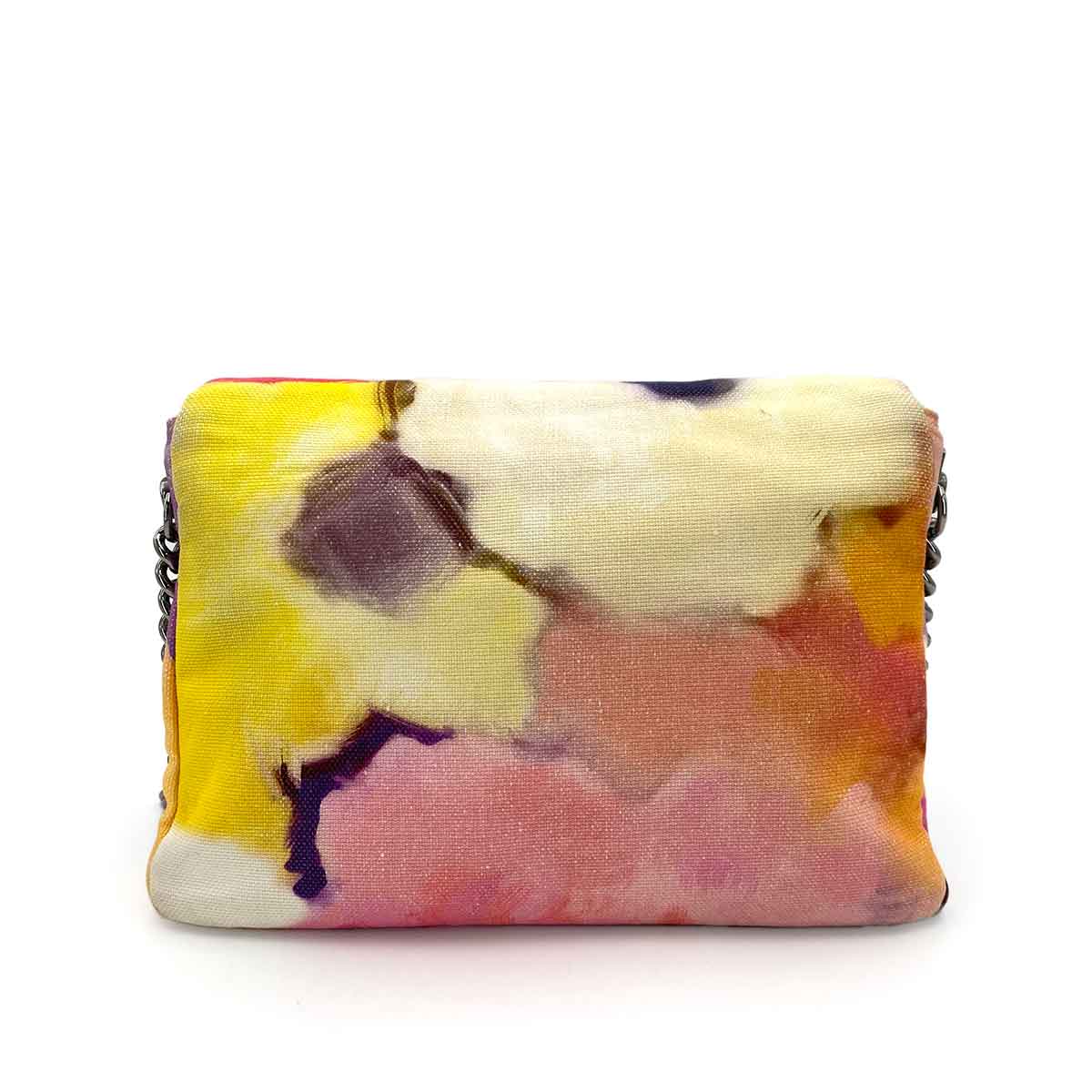 CHANEL EMBROIDERY GRAFFITI  CHAIN SHOULDER BAG FLORA CANVAS 90242656