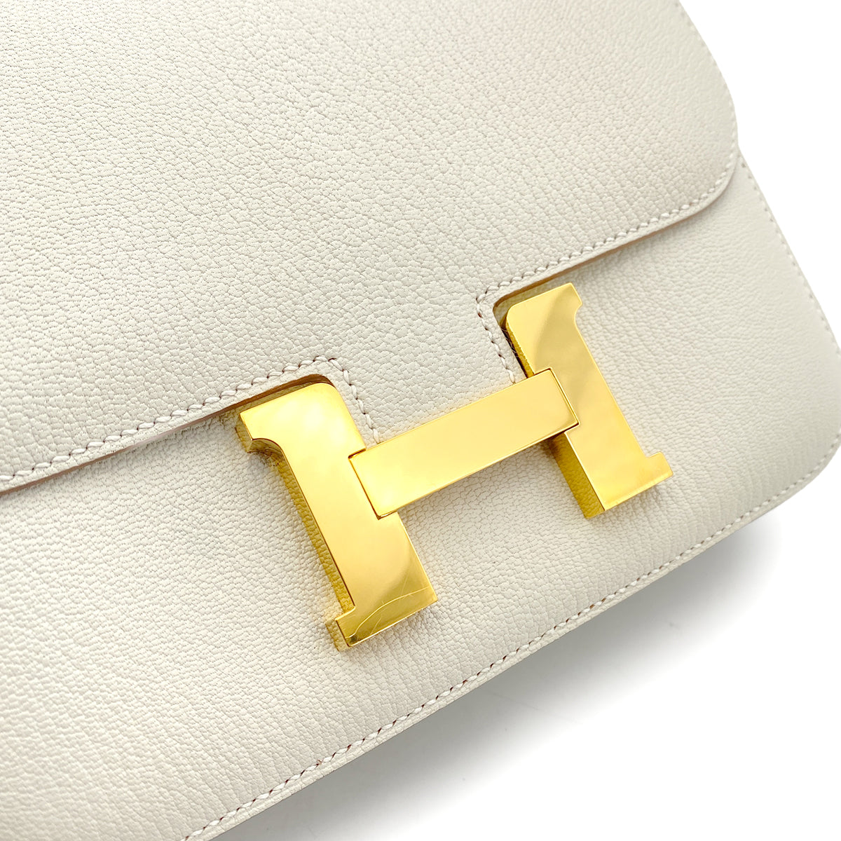 HERMES MINI CONSTANCE 18 MUSHROOM CHEVRE SHOULDER BAG B GHW 90243210