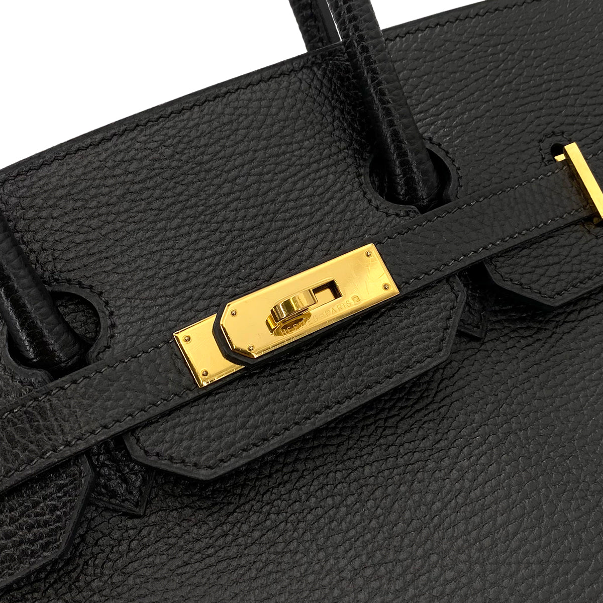 HERMES BIRKIN 35 BLACK ARDENNES HAND BAG 〇Z 90243211