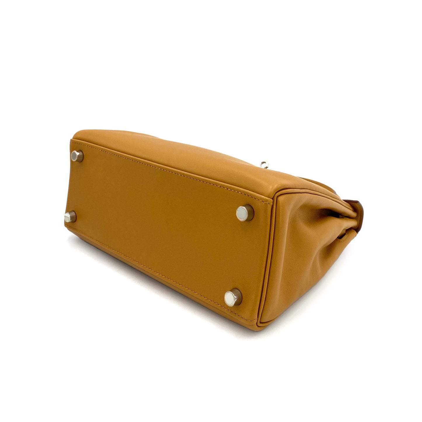 HERMES KELLY 25 RETOURNE BISCUIT SWIFT HAND SHOULDER BAG □M SHW 90243231
