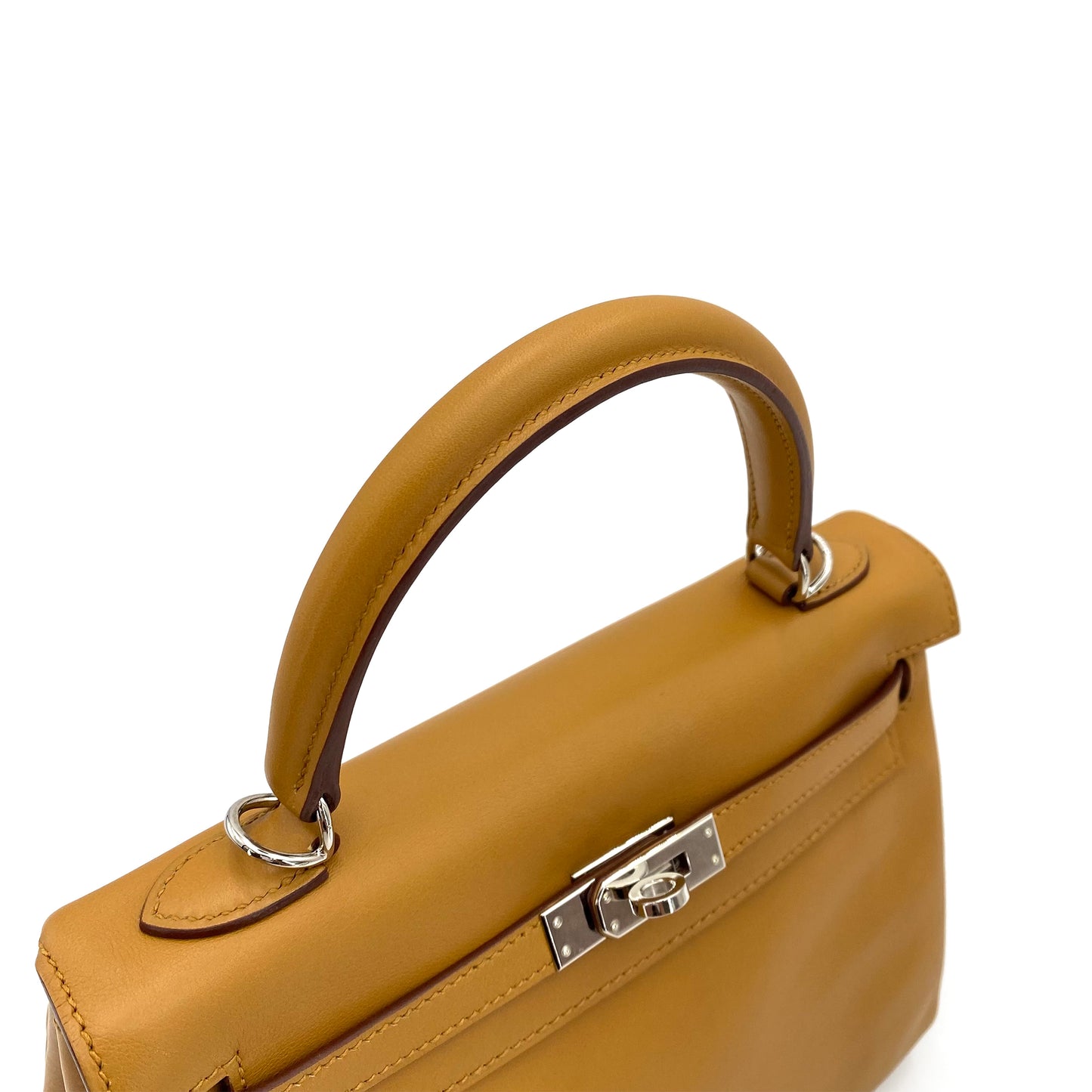 HERMES KELLY 25 RETOURNE BISCUIT SWIFT HAND SHOULDER BAG □M SHW 90243231