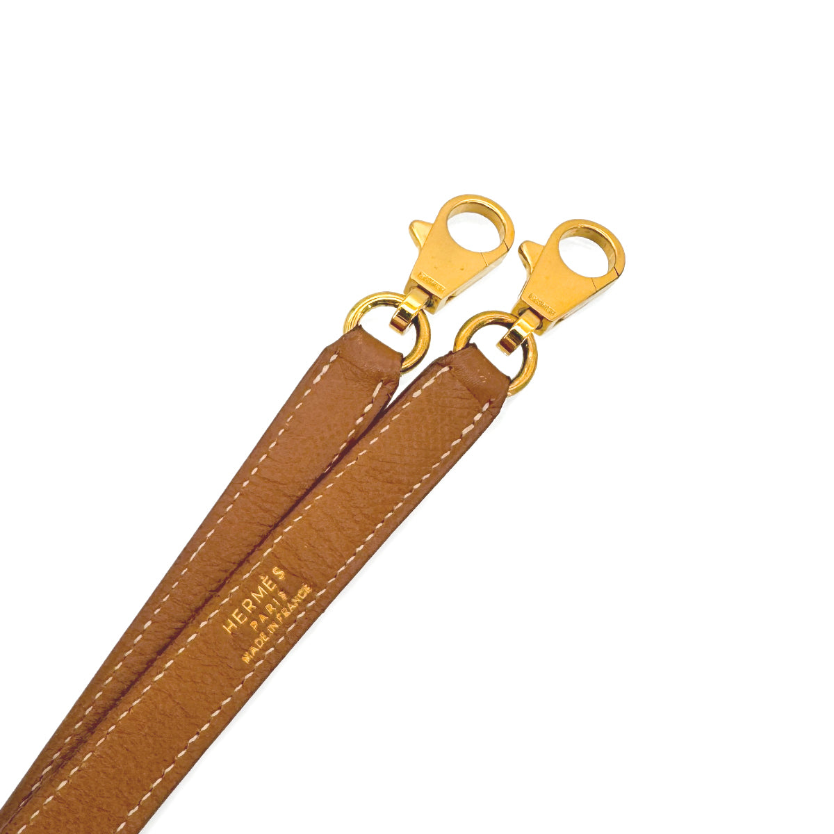 HERMES KELLY BOLIDE GOLD COURCHEVEL SHOULDER STRAP GHW 90243486