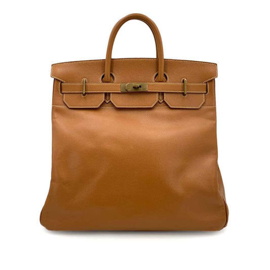 HERMES HAUT A COURROIES 40 GOLD COUCHEVEL HAND BAG □B 90244079