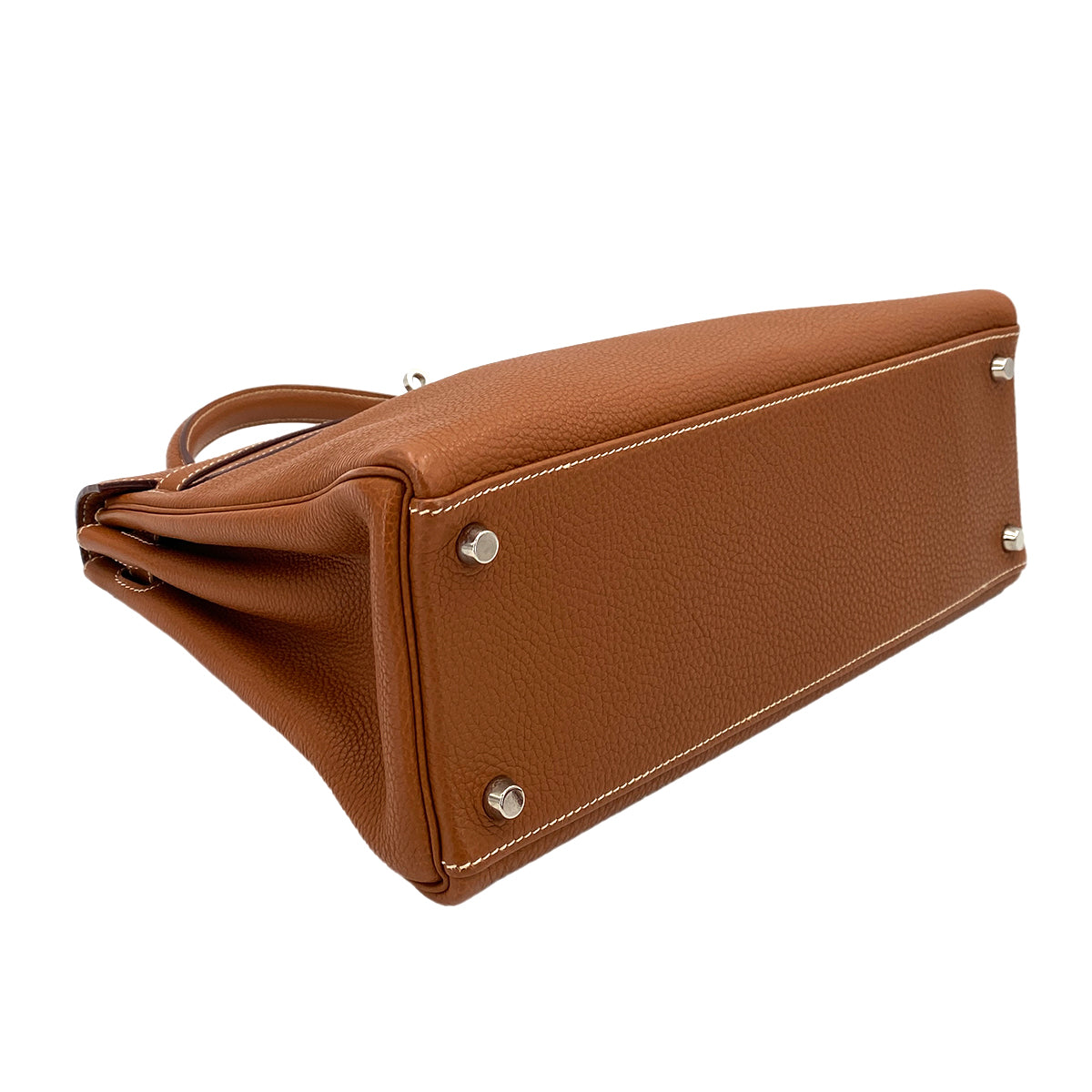 HERMES KELLY 32 RETOURNE GOLD TOGO HAND SHOULDER BAG □I SHW 90245027