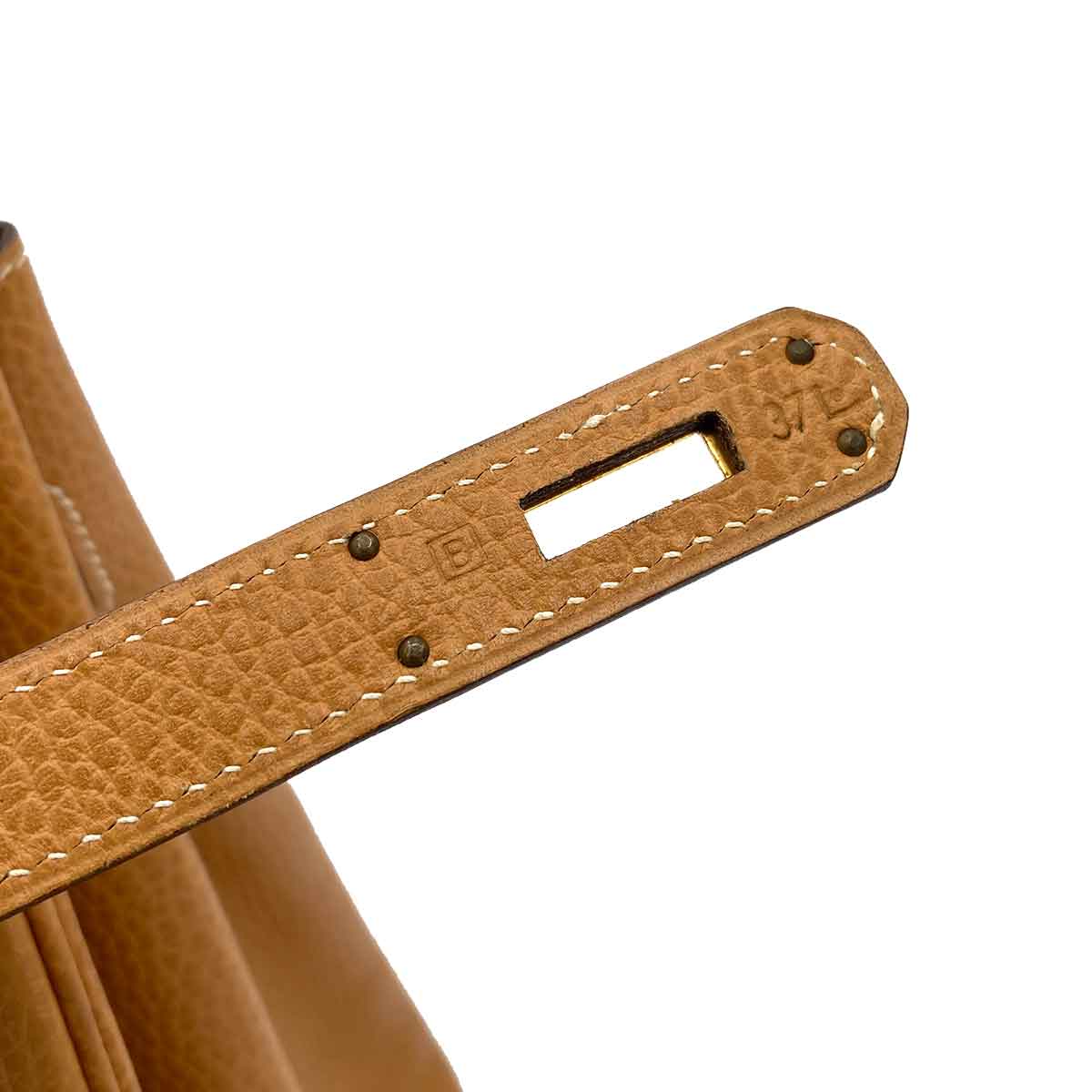 HERMES BIRKIN 35 NATURAL ARDENNES HAND BAG □B 90245566