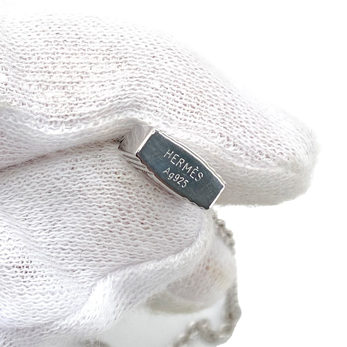 HERMES KELLY CADENA NECKLACE SV925 SILVER ACCESSORY 90245567