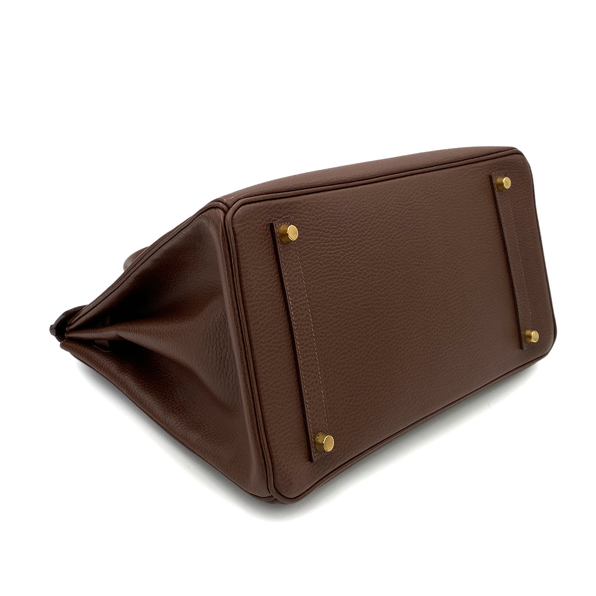 HERMES BIRKIN 35 BROWN TYPE ARDENNES HAND BAG □F 90245635