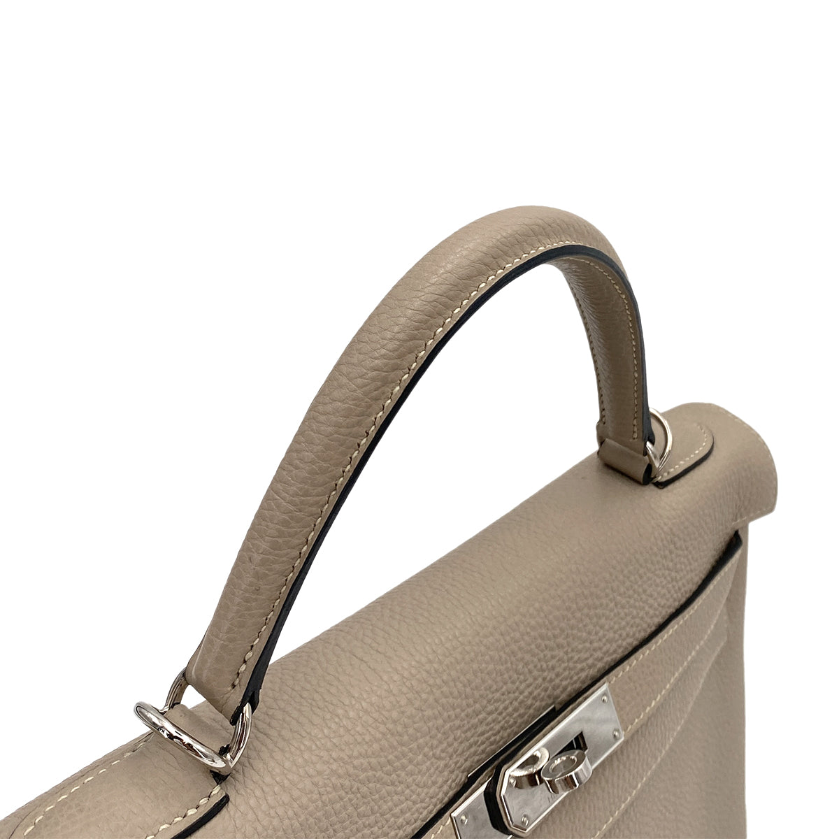 HERMES KELLY 32 RETOURNE GRIS TOURTERELLE TOGO HAND SHOULDER BAG □K SHW 90245661