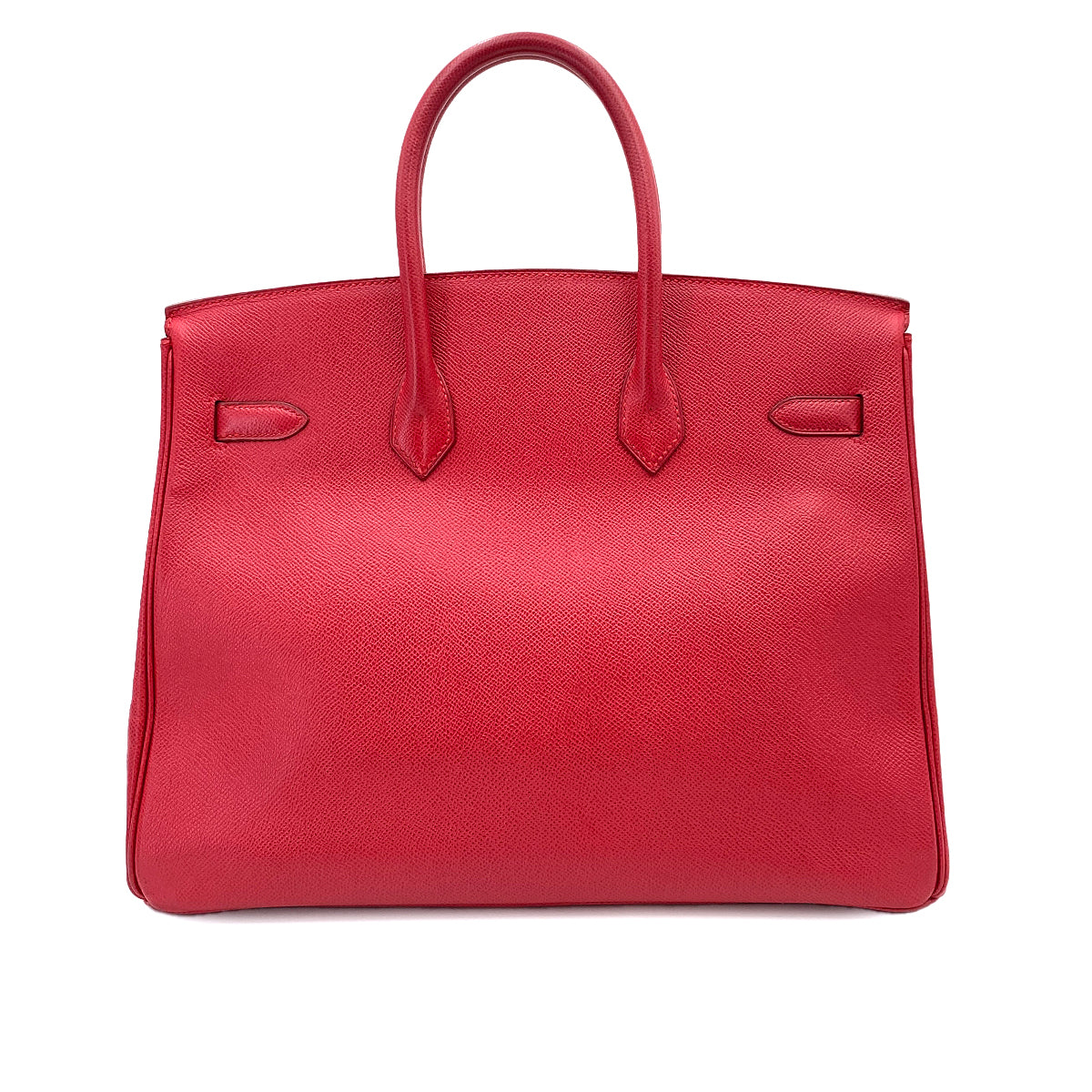 HERMES BIRKIN 35 ROUGE VIF COUCHEVEL HAND BAG 〇Z 90246313