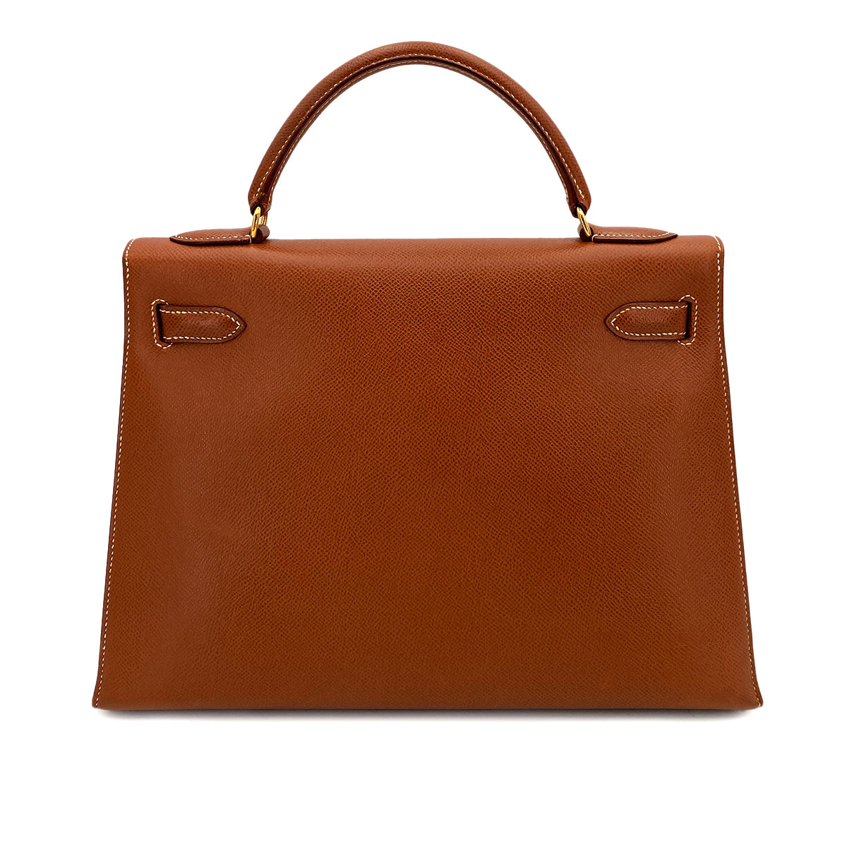 HERMES KELLY 32 SELLIER GOLD COUCHVEL HAND SHOULDER BAG 〇W 90246341