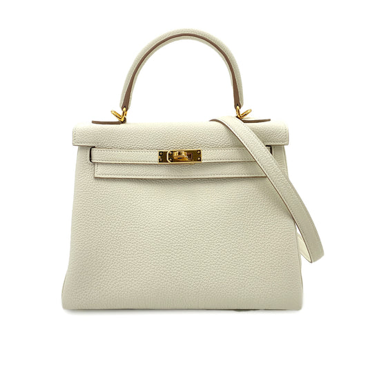 HERMES KELLY 25 RETOURNE MUSHROOM TOGO HAND SHOULDER BAG B 90246351