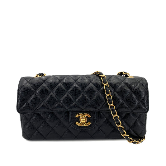 CHANEL MATELASSE CHAIN SHOULDER BAG BLACK CAVIAR SKIN 90246365