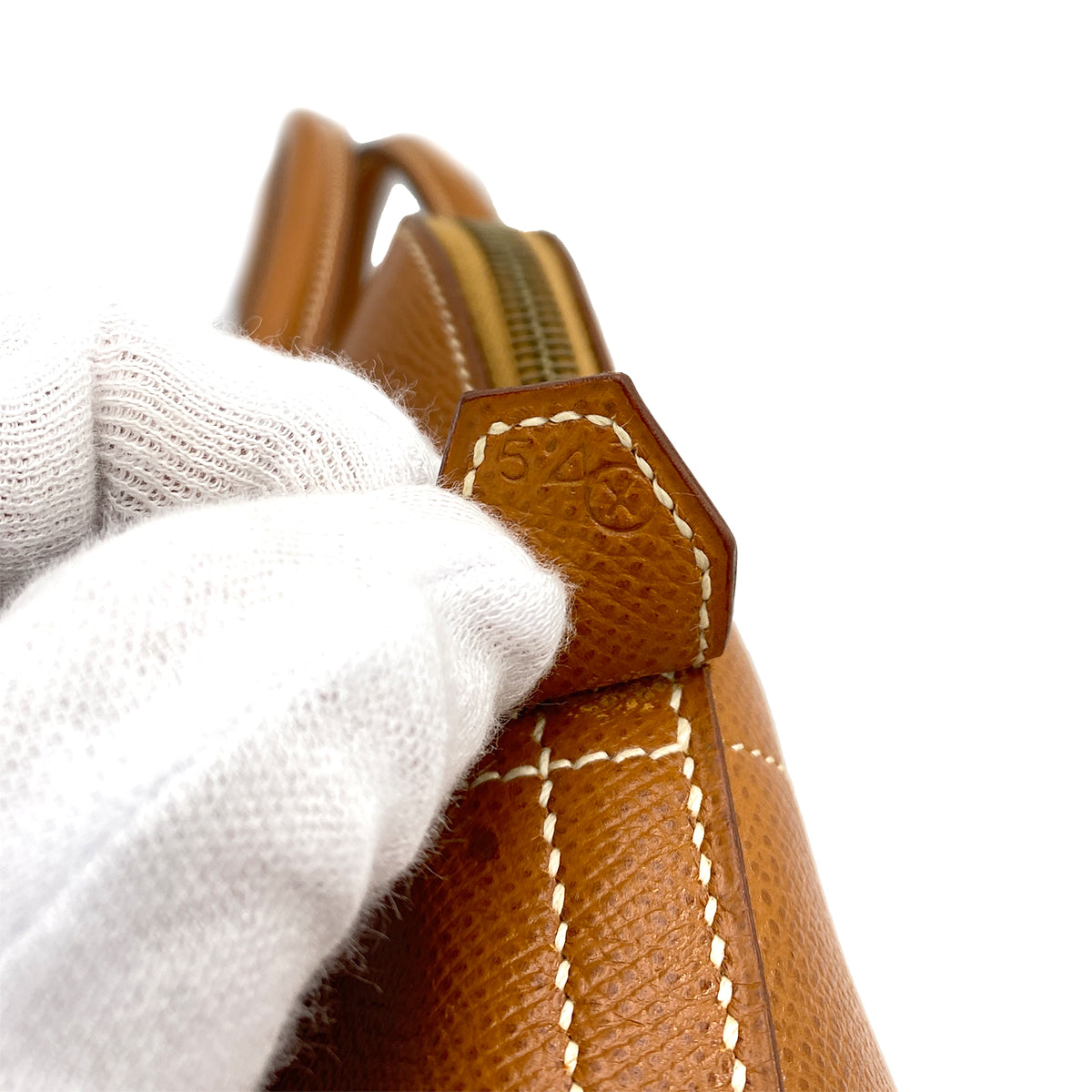 HERMES BOLIDE 31 GOLD COUCHEVEL HAND SHOULDER BAG 〇X 90247095