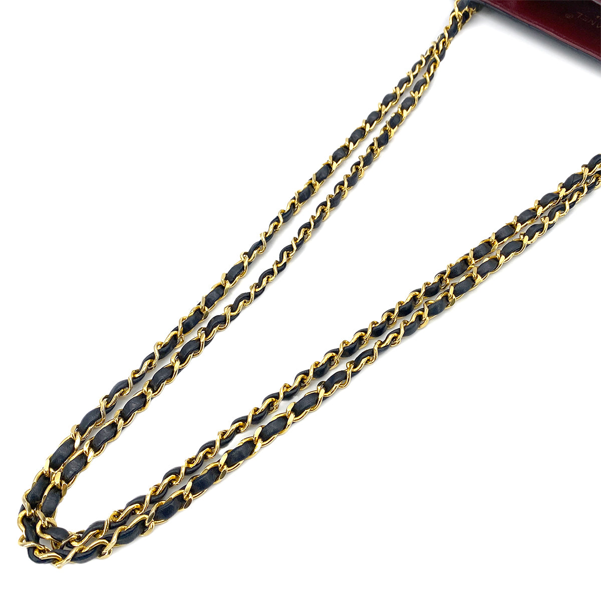 CHANEL VINTAGE MATELASSE CHAIN TOTE BAG BLACK LAMB SKIN 90247178