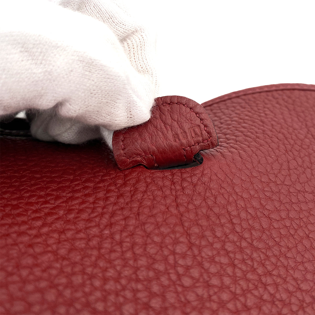 HERMES EVELYNE PM ROUGE GARANCE TAURILLON CLEMENCE SHOULDER BAG □L 90247391