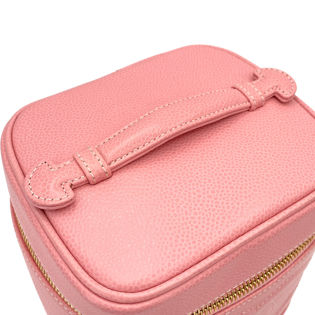 CHANEL VINTAGE VANITY HAND BAG PINK CAVIAR SKIN 90247402