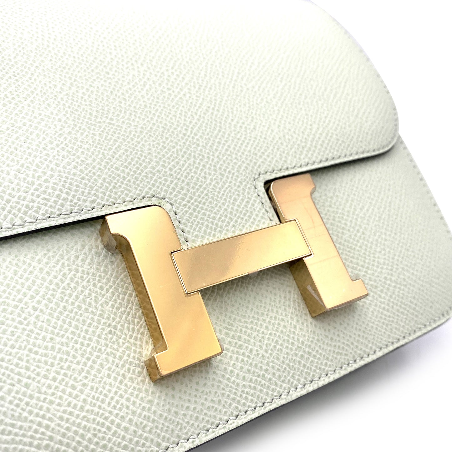 HERMES MINI CONSTANCE 18 VERT FIZZ EPSOM SHOULDER BAG B 90249018