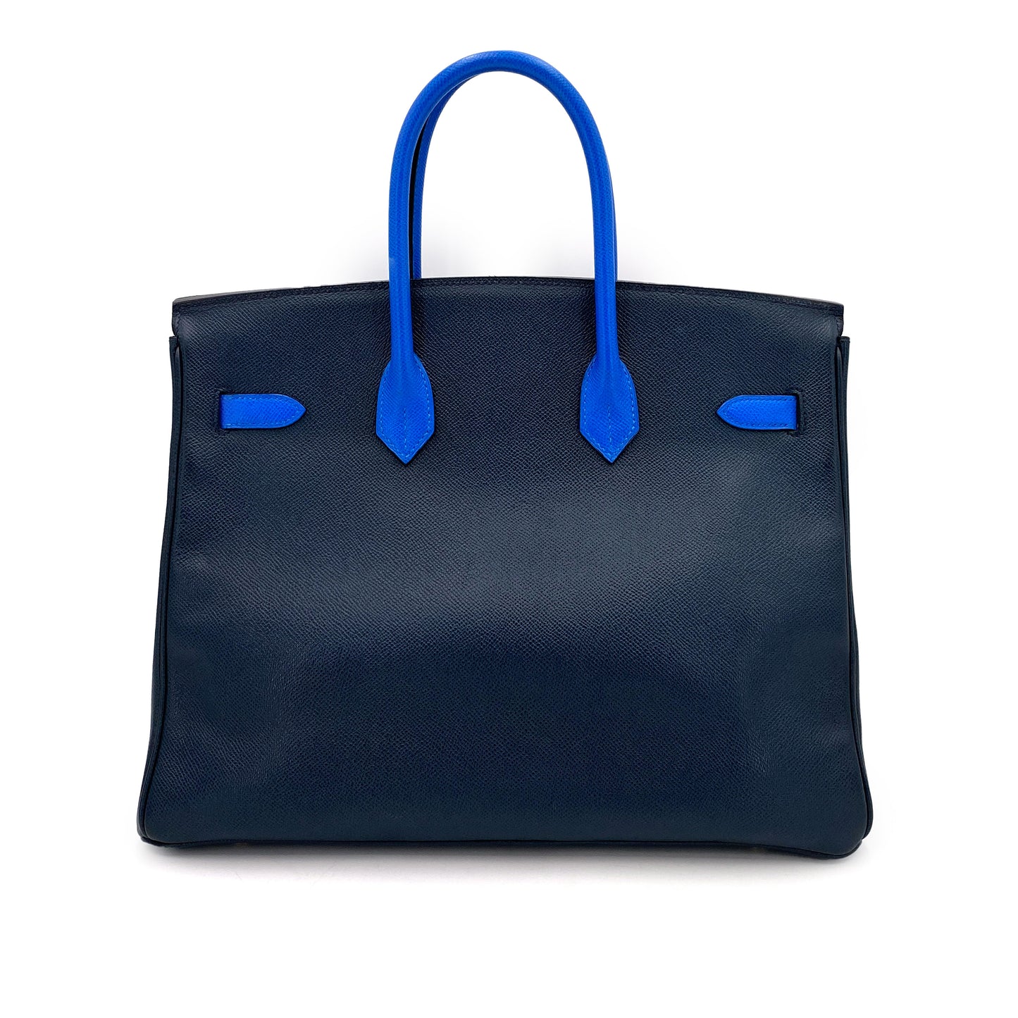 HERMES BIRKIN 35 NAVY BLUE TYPE COUCHEVEL HAND BAG 〇X 90249072