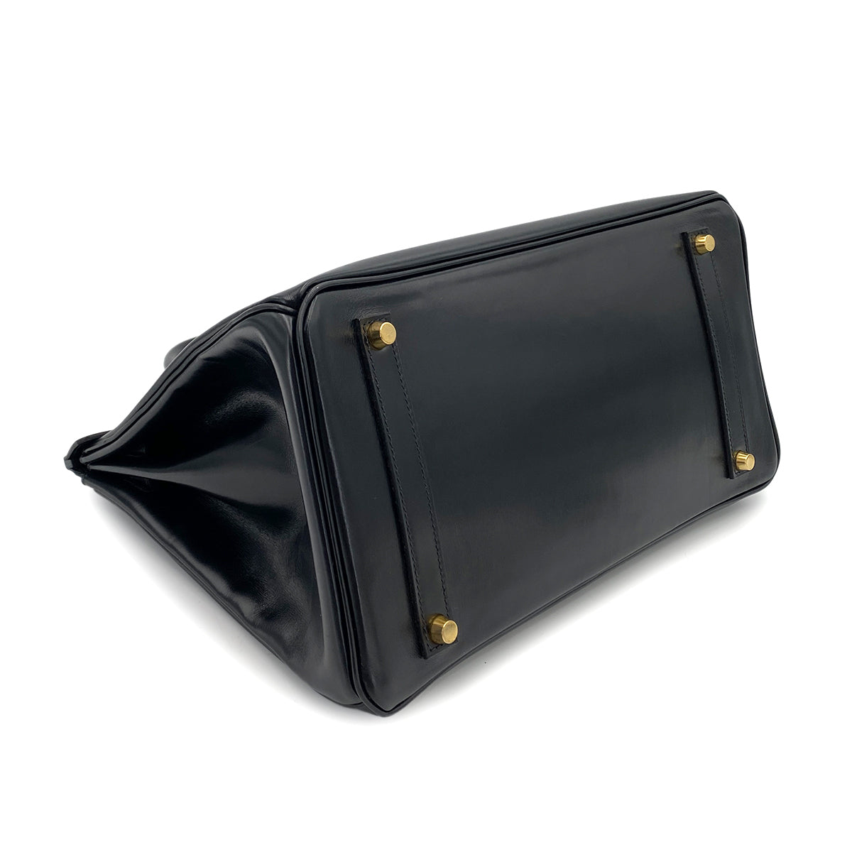 HERMES BIRKIN 35 BLACK BOXCALF HAND BAG □G 90249939