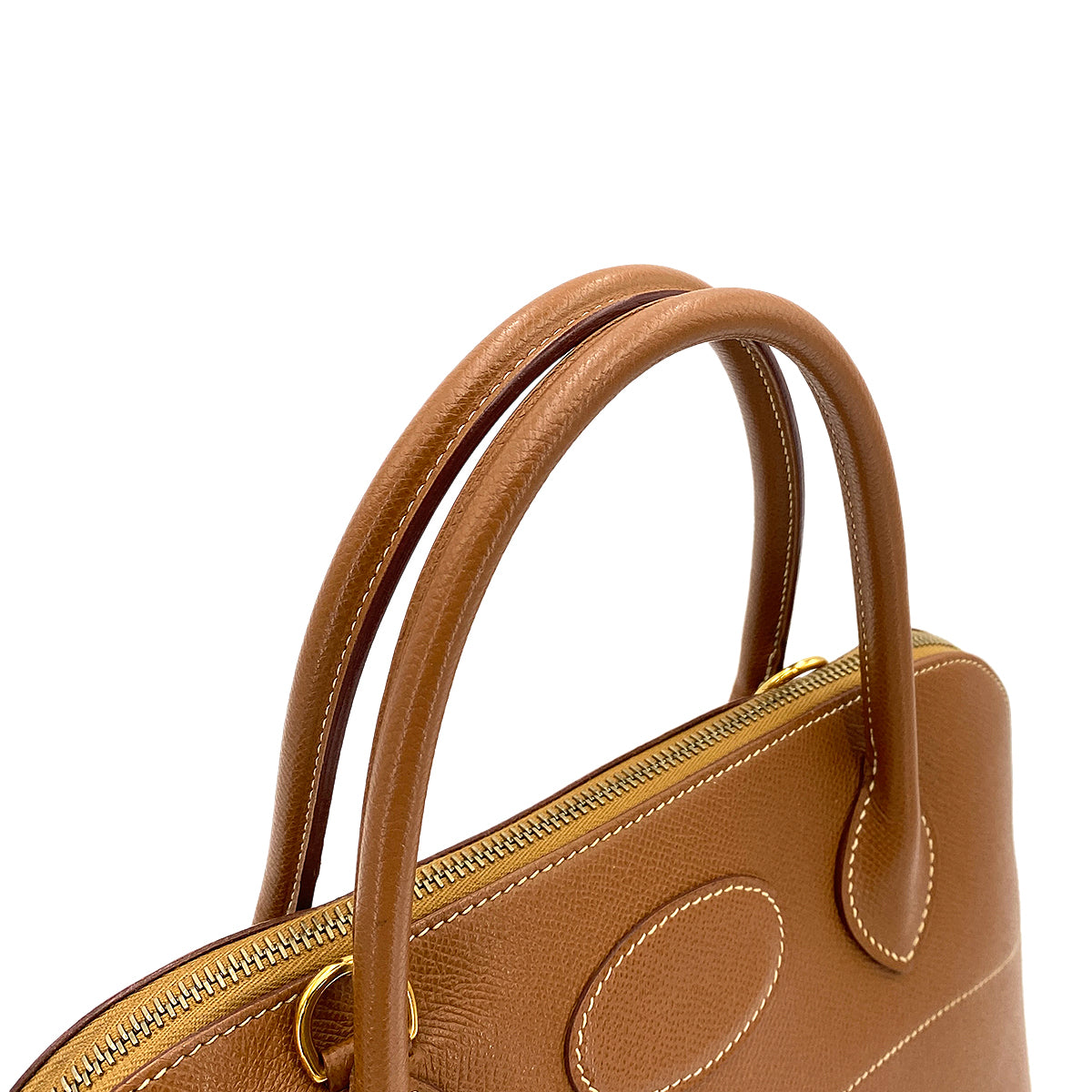 HERMES BOLIDE 31 GOLD COUCHEVEL HAND BAG □E 90250276
