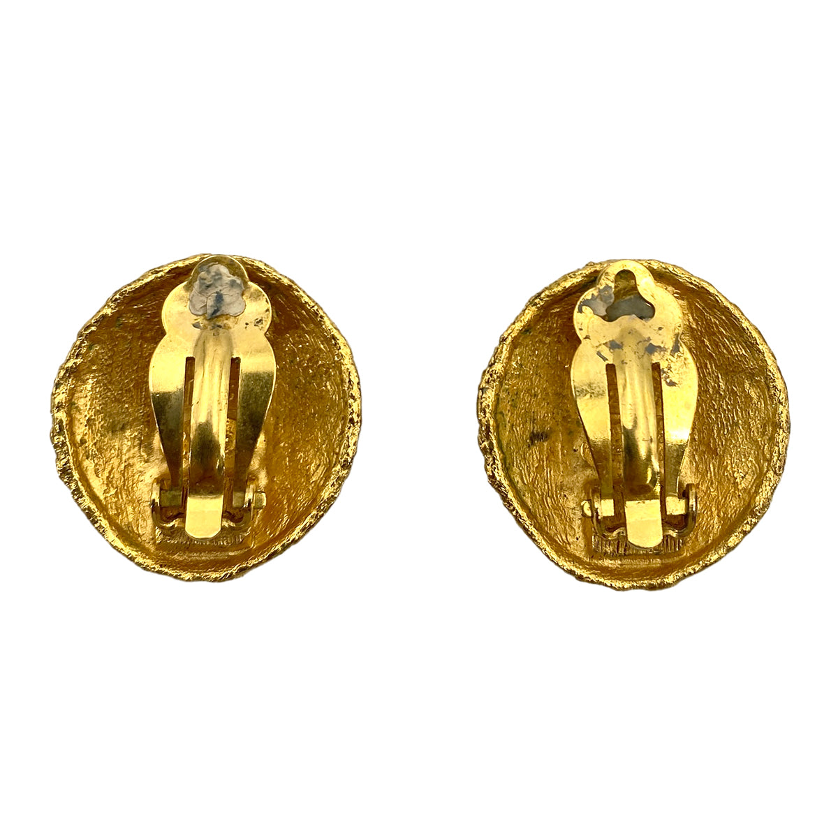 CHANEL VINTAGE EARRINGS COCOMARK ROUND ACCESSORY 29 90250299
