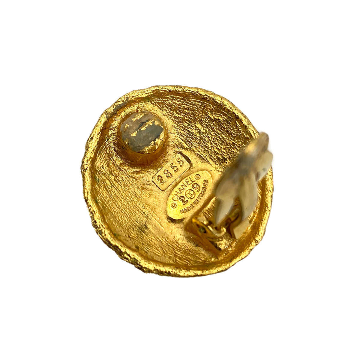 CHANEL VINTAGE EARRINGS COCOMARK ROUND ACCESSORY 29 90250299