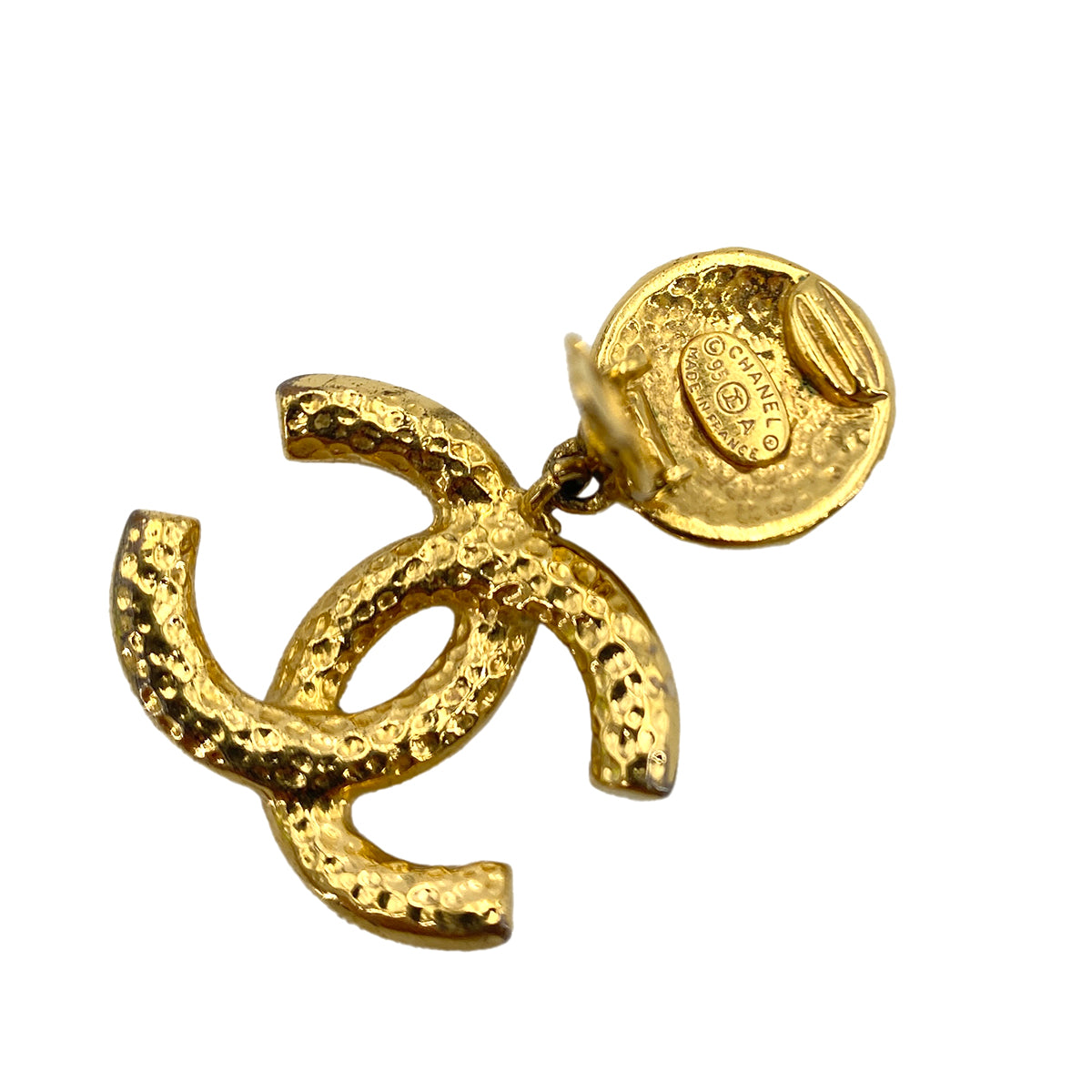 CHANEL VINTAGE EARRINGS COCOMARK ACCESSORY 95A 90250305