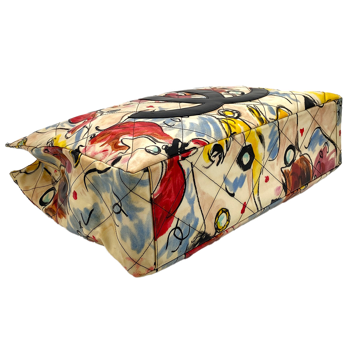 CHANEL VINTAGE COCOMARK TOTE BAG MULTI COLOR VINYL ENAMEL 90250459