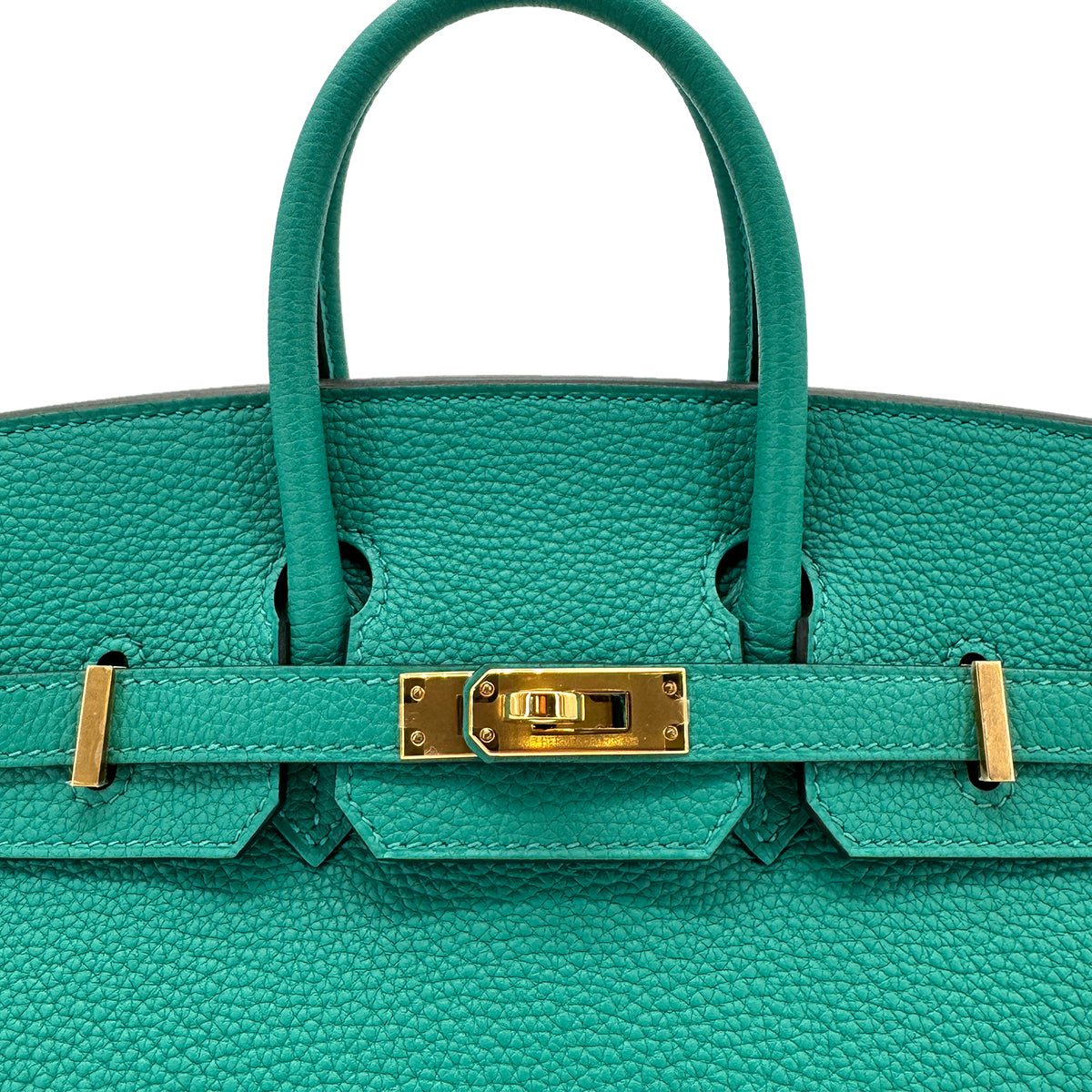 HERMES BIRKIN 25 VERT VERONE TAURILLON CLEMENCE HAND BAG D GHW 90250513