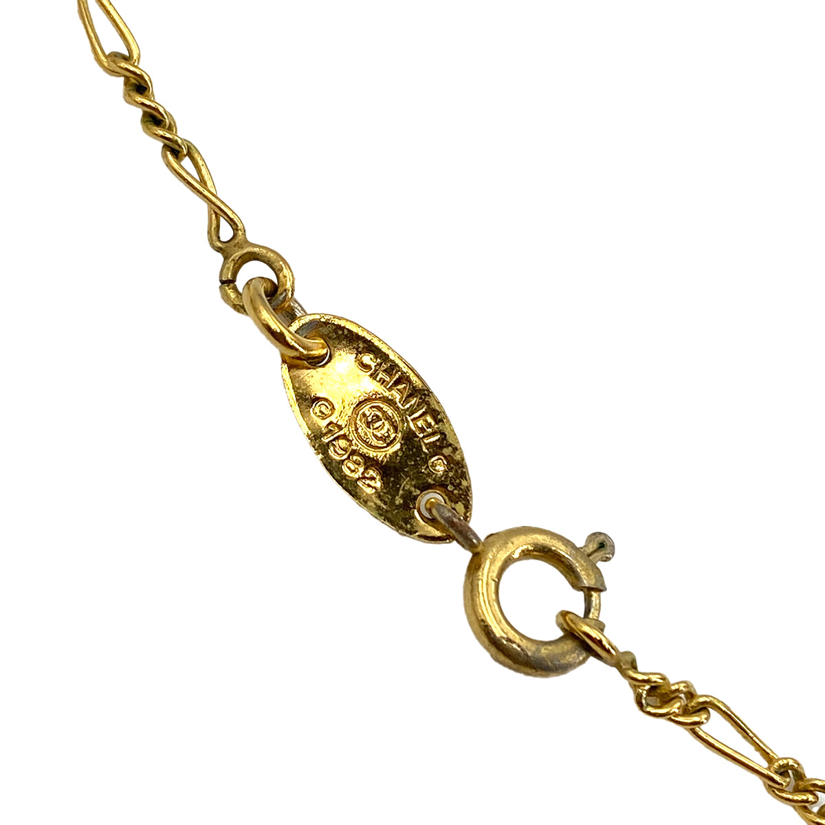 CHANEL VINTAGE NECKLACE COCOMARK RHINESTONE ACCESSORY 90250723