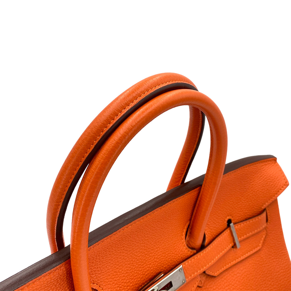 HERMES BIRKIN 35 ORANGE TOGO HAND BAG □P 90250743