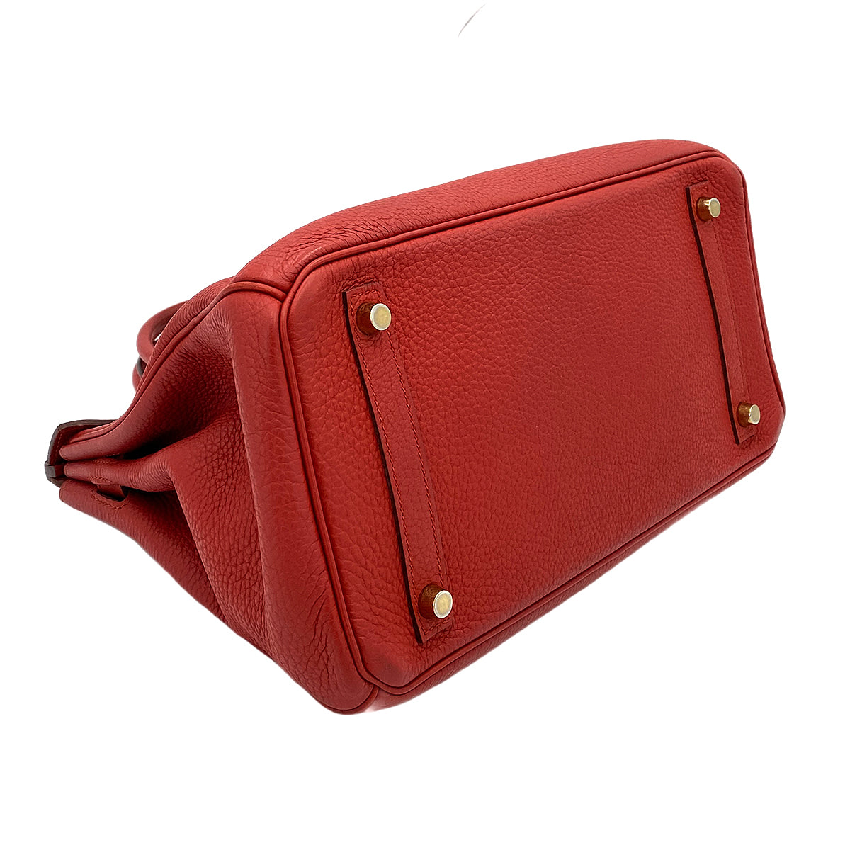HERMES BIRKIN 30 ROUGE VIF TOGO HAND BAG T GHW 90250924